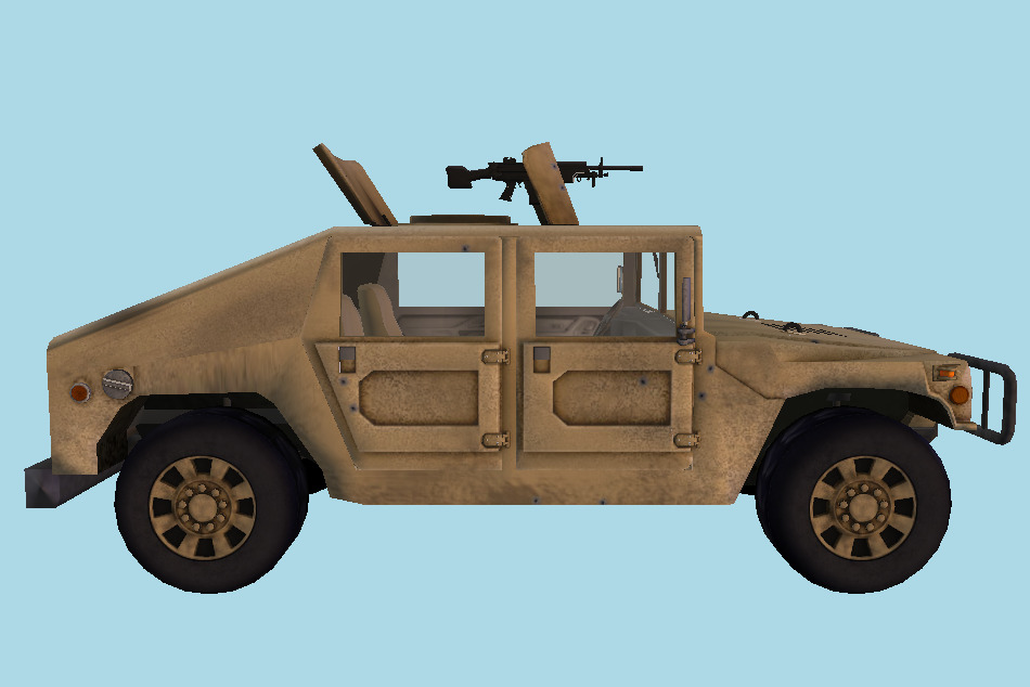 Military Jeep 3d model
